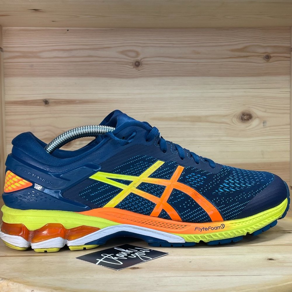 Mn Asics Gel Kayano 26 Blue Lace Up Athletic Shoes